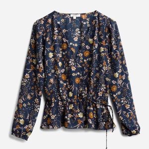 nine britton cavanna faux wrap blouse